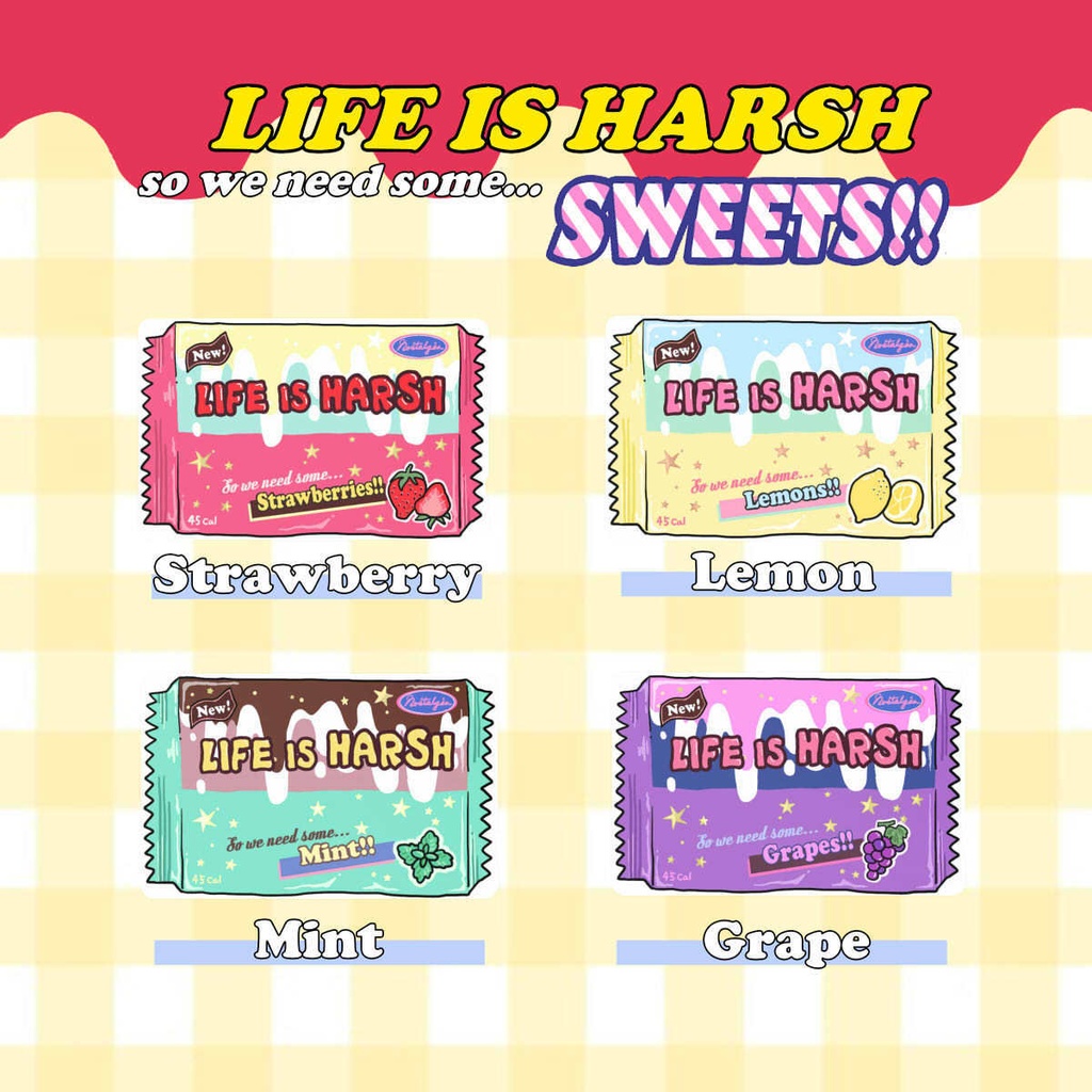 IC Card Sticker "LIFE IS HARSH"