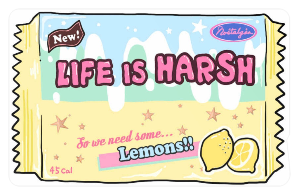 IC Card Sticker "LIFE IS HARSH"