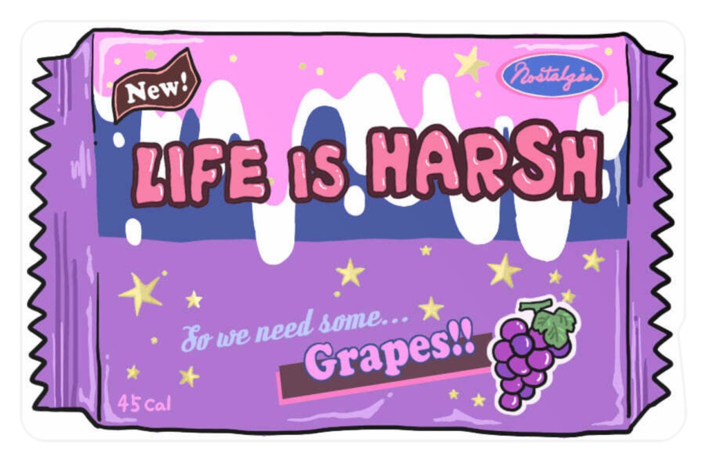 IC Card Sticker "LIFE IS HARSH"