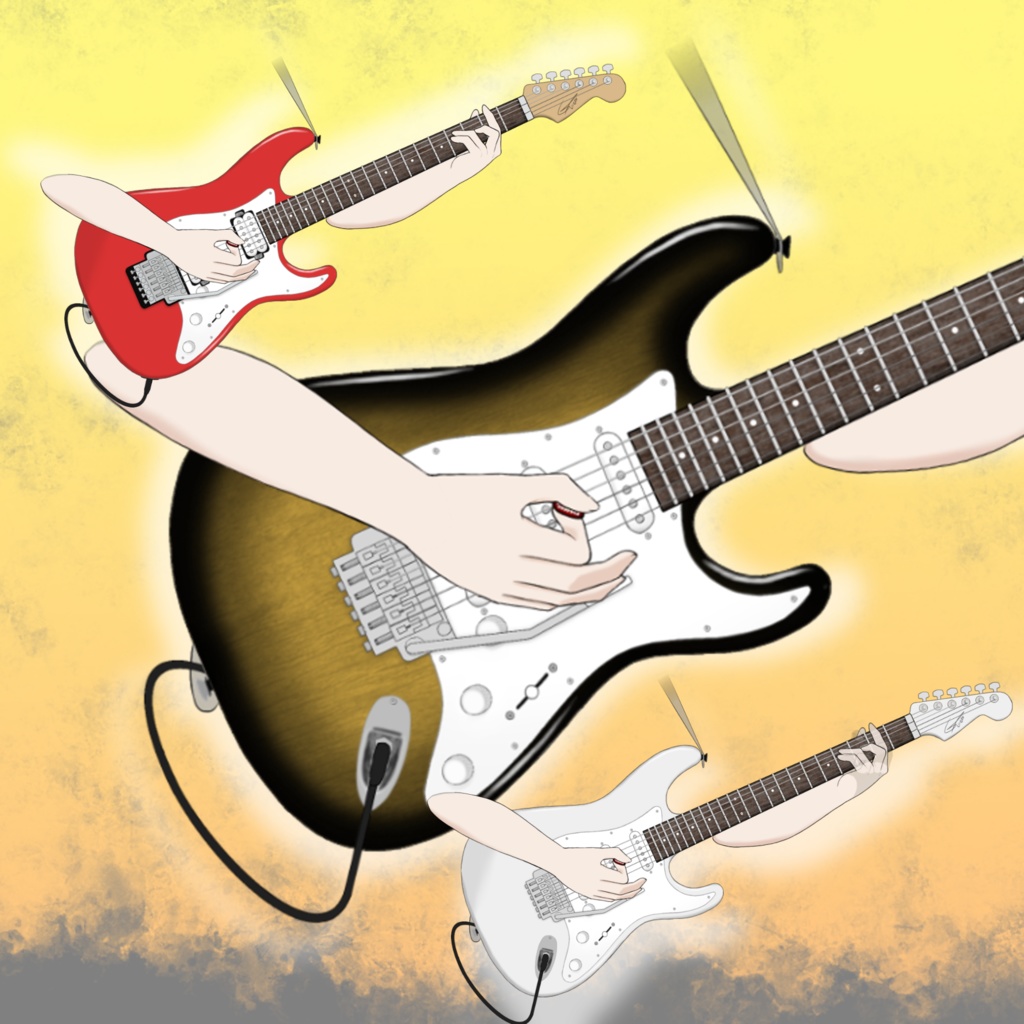 [Live2D Item] Fender Stratocaster (Highly Customizable, Guitar Hero compatible)