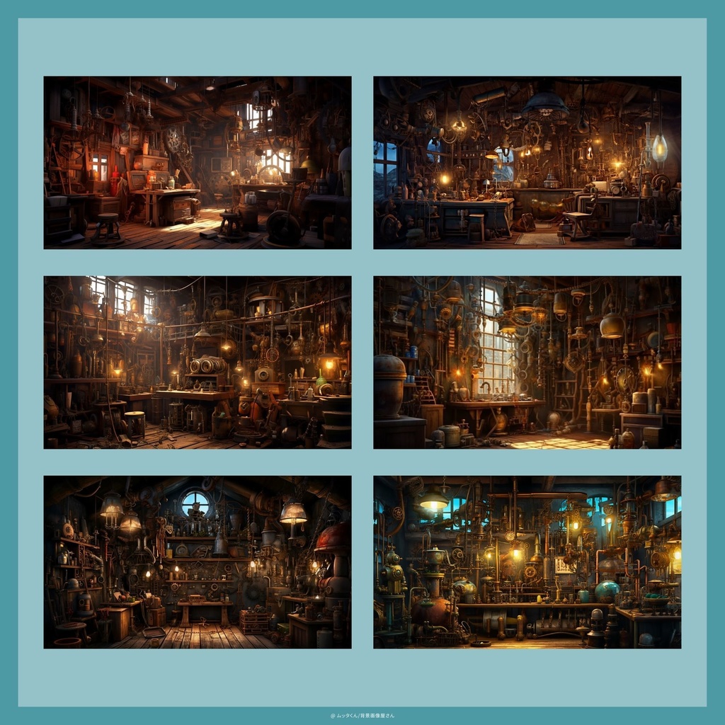 【背景画像】スチームパンク背景 8種類セット