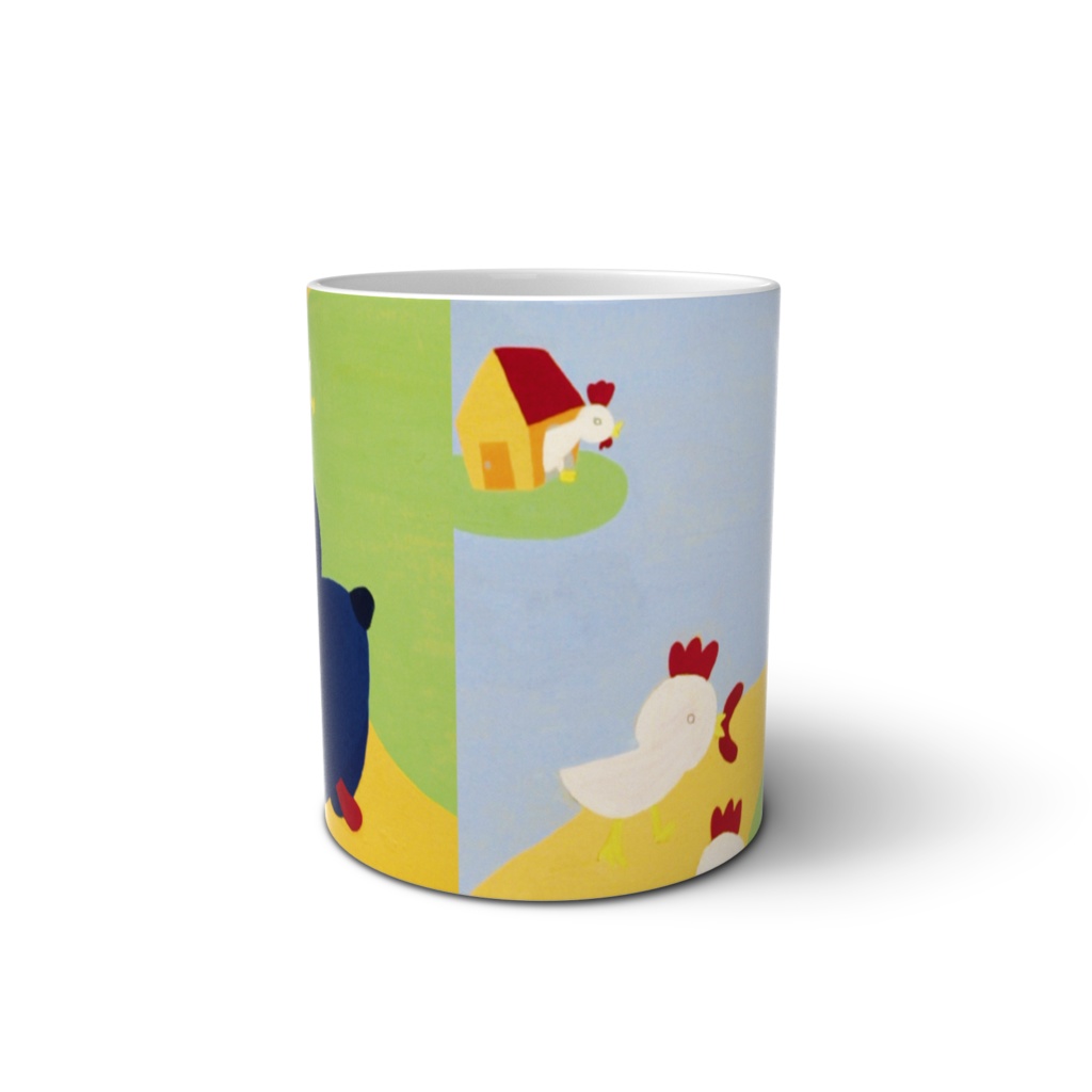 キモネコ散歩中 マグカップ