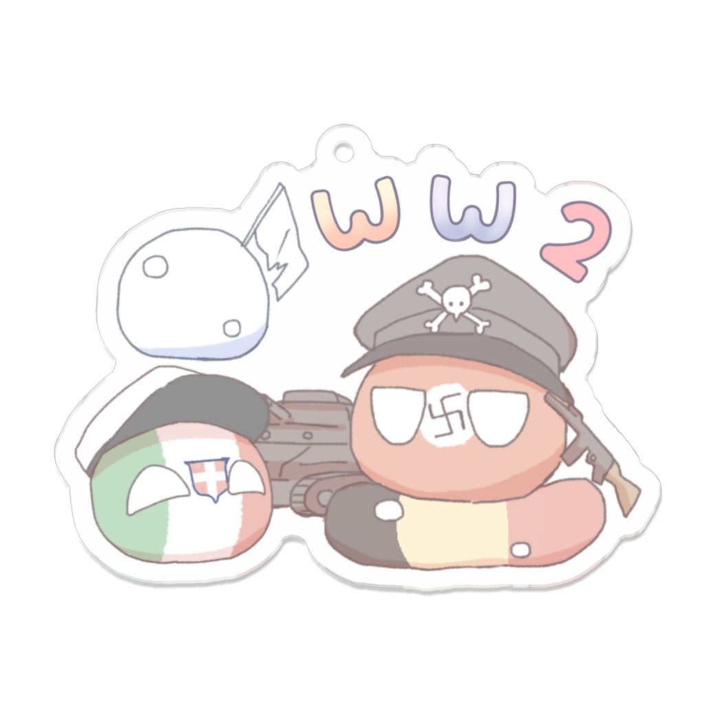 【ポーランドボール】WW2柄アクキー④