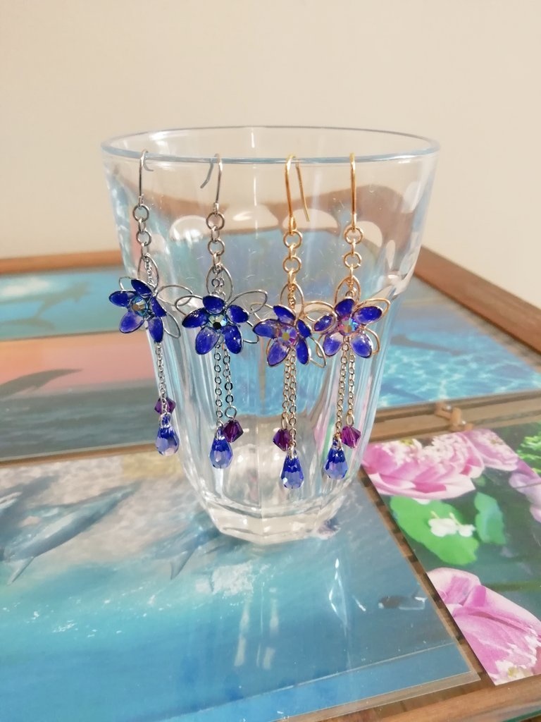 リソルイメージワイヤーフラワーイヤリング(ピアス)