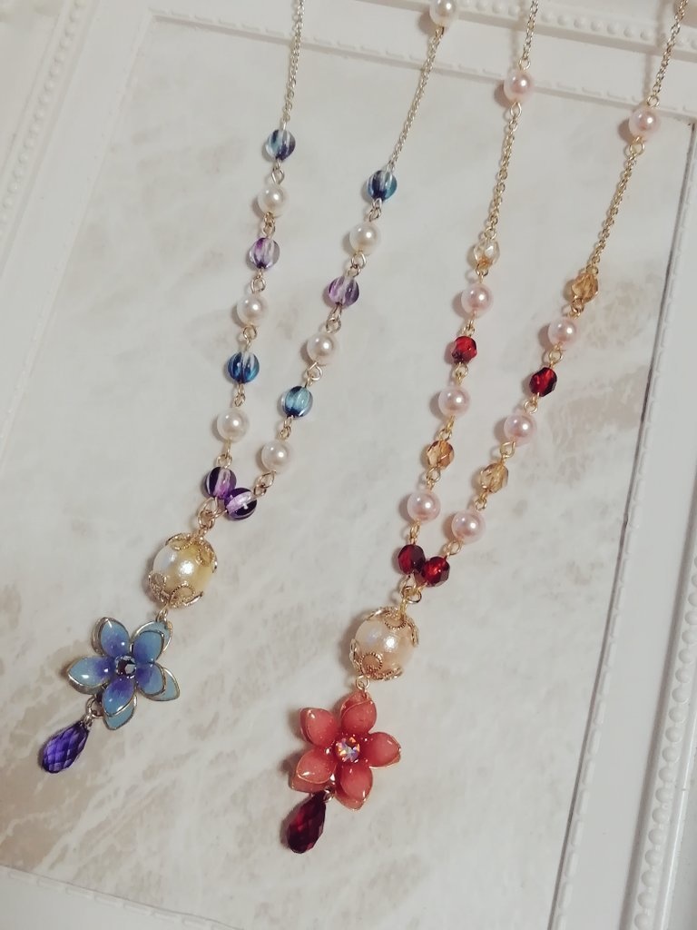 パールフラワーネックレス(シラナミ/ミツノ)