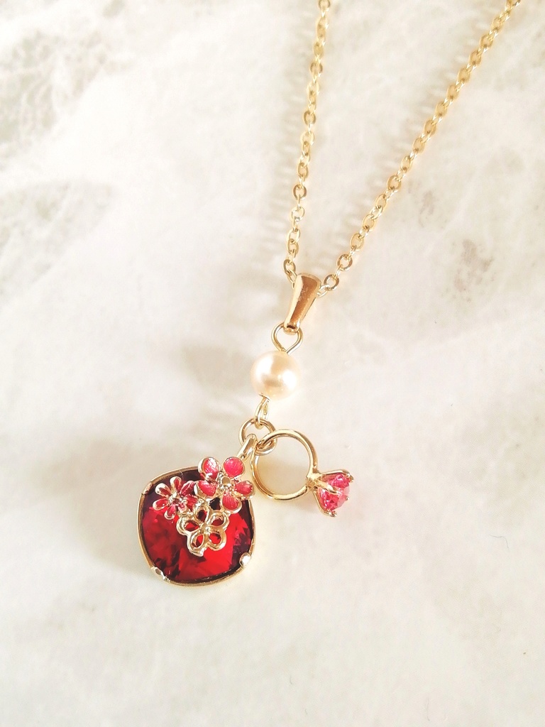 【DQ10】フラワージュエリークリップネックレス(シラミツ)