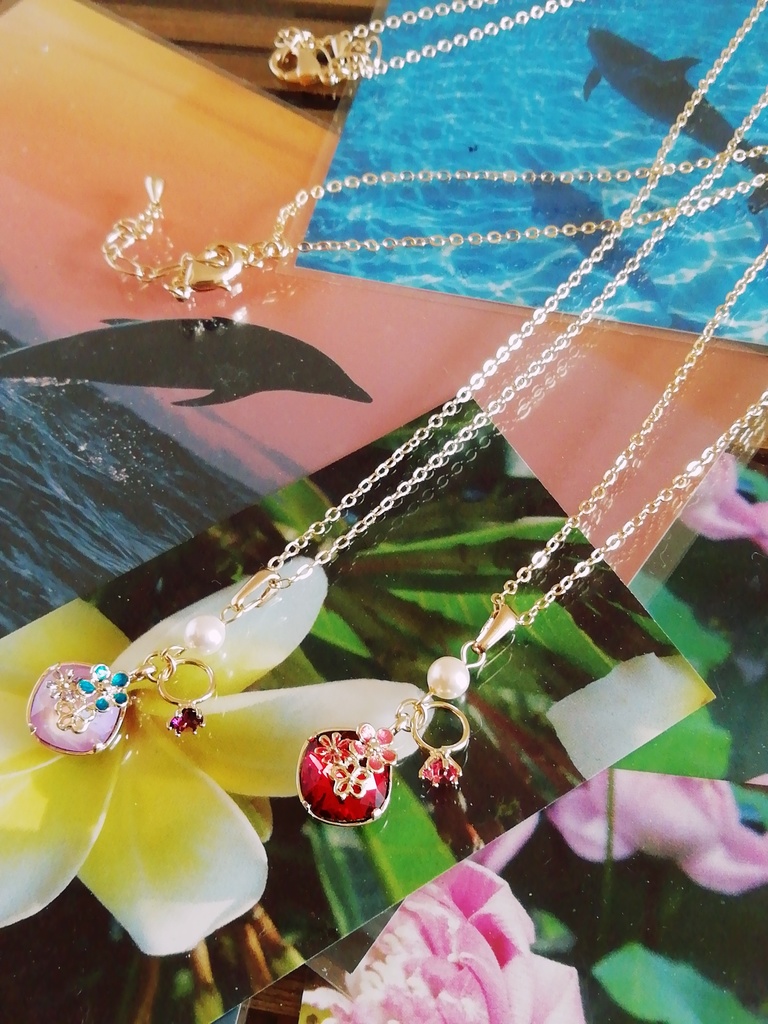 【DQ10】フラワージュエリークリップネックレス(シラミツ)