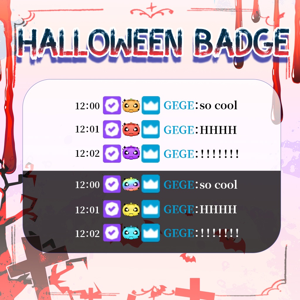 【Twitch Badges】Pumpkin Badges (4.9$)