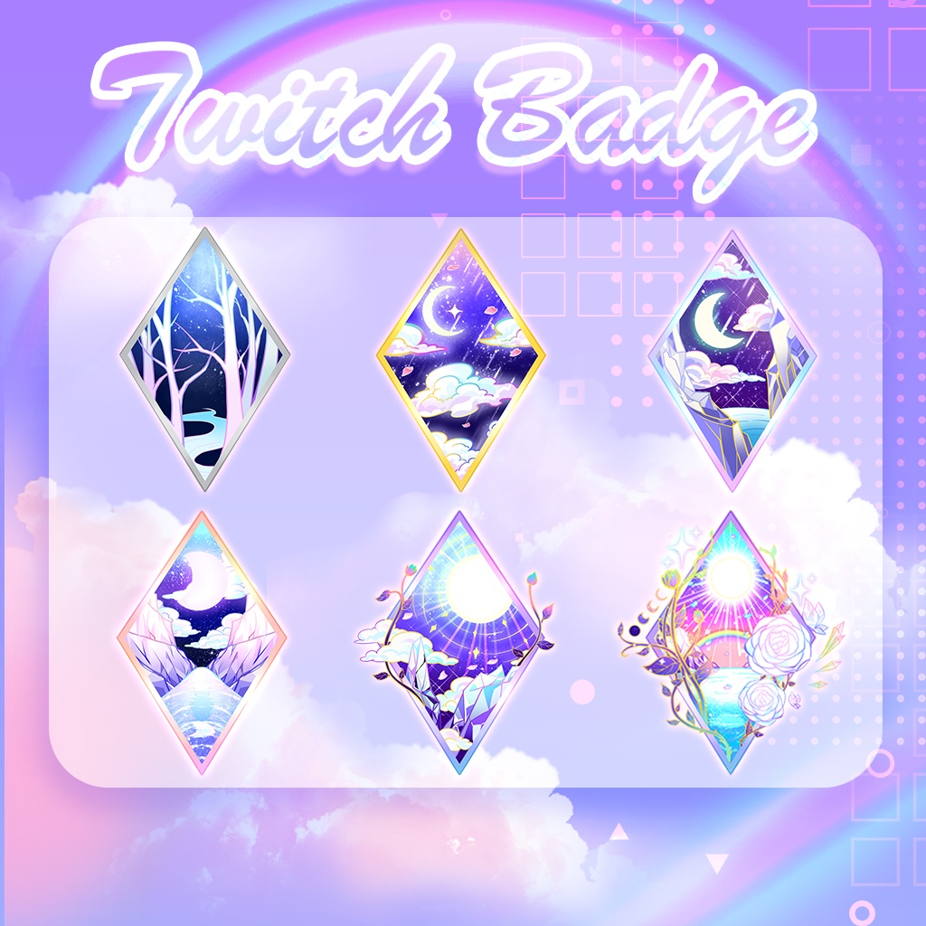 【Twitch Badges】Cards Badges(17.9$)