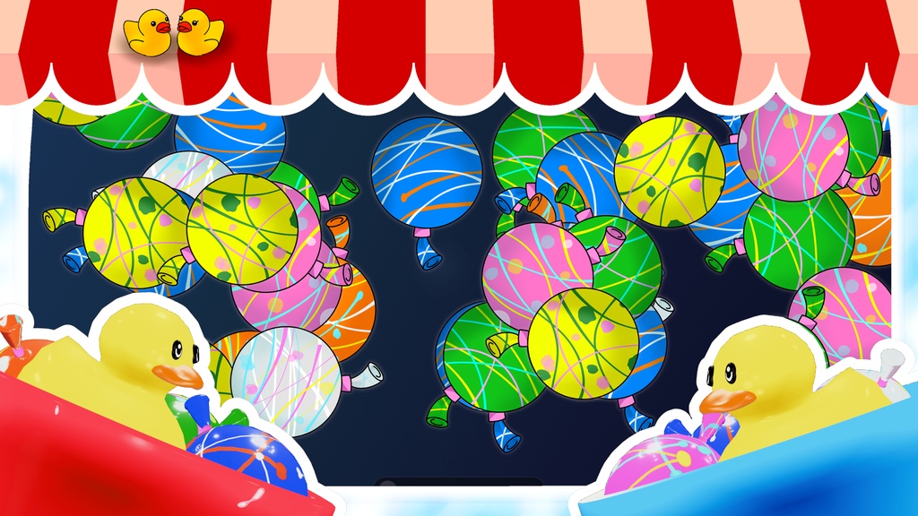 【動く配信画面用アプリ4K対応】pitter-patter-water~晩夏祭ver.~
