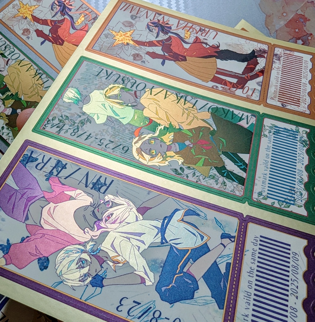 がくぱろ!映画チケット風シール②