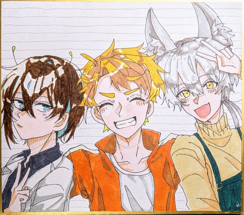 がくぱろ！ちび色紙(おさななじみ)