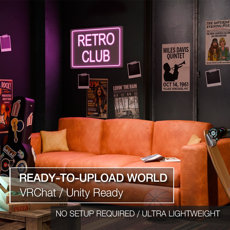 Clubroom [VRChat][Unity][VRChat向けワールド]