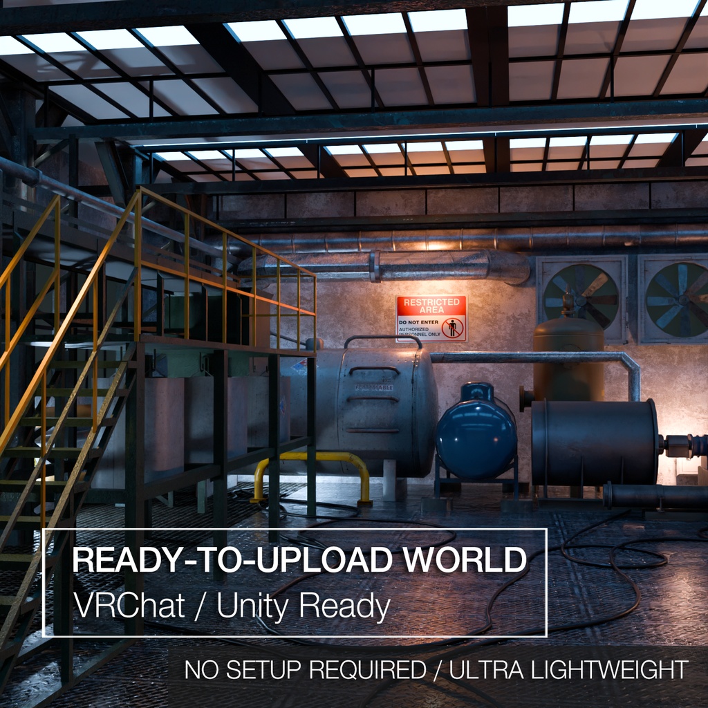 Factory [VRChat] [Unity] [VRChat向けワールド]