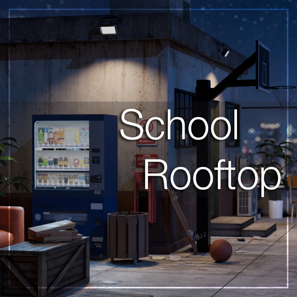 School Rooftop [VRChat] [Unity] [VRChat向けワールド]