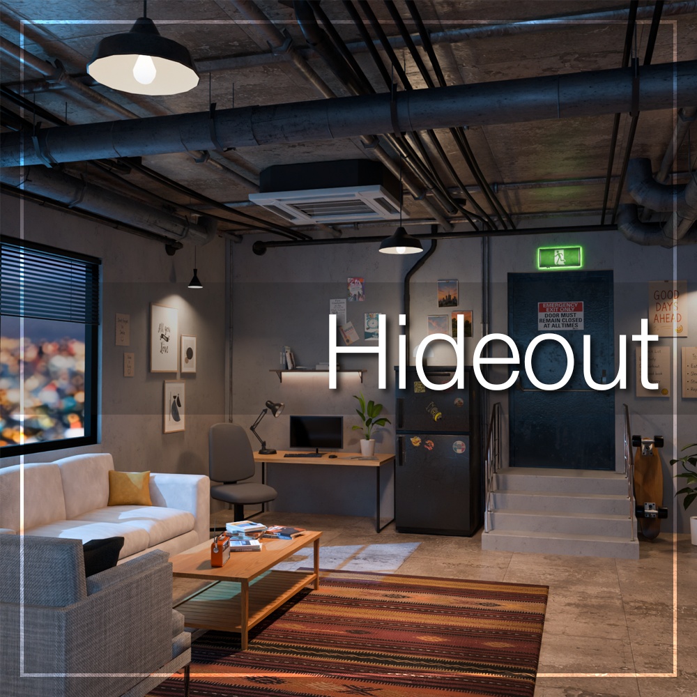 Hideout [VRChat] [Unity] [VRChat向けワールド]