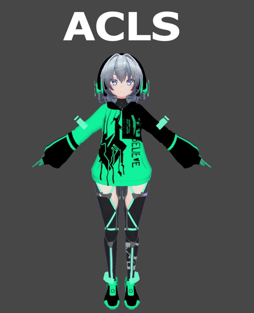 Nio Flank Model Bodysuit TEXTURE: Brush