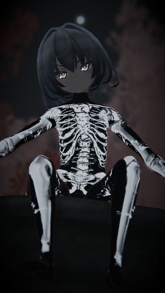 Skelly body suit and jacket texture for Nio