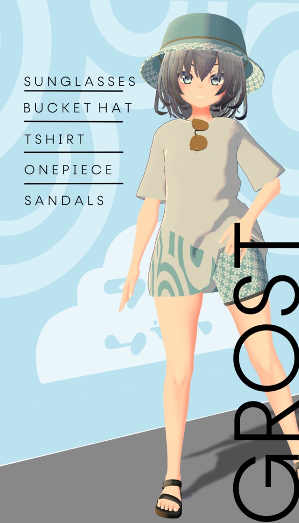 【オリジナル3Dコスチューム】 Summer Outfit