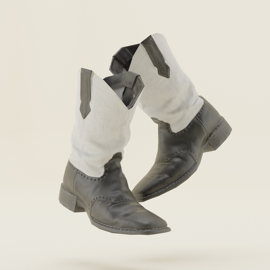 【3Dアバター対応】- Cowthey Desperado Boots