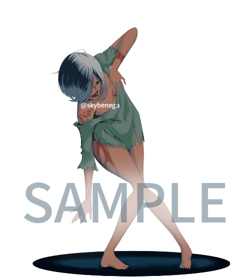 モンスター娘の立ち絵Vol.1 ゾンビ