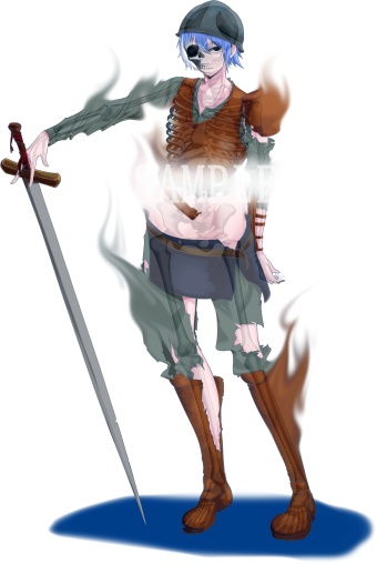 モンスター娘の立ち絵VoL.2 スケルトン