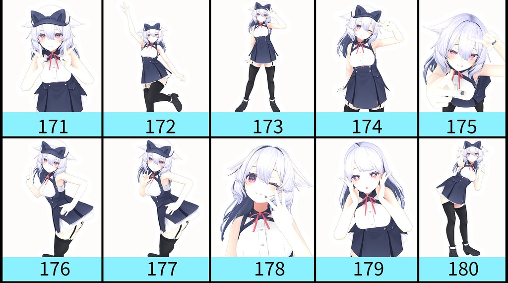 【VRC】ピースポーズ集【40個】