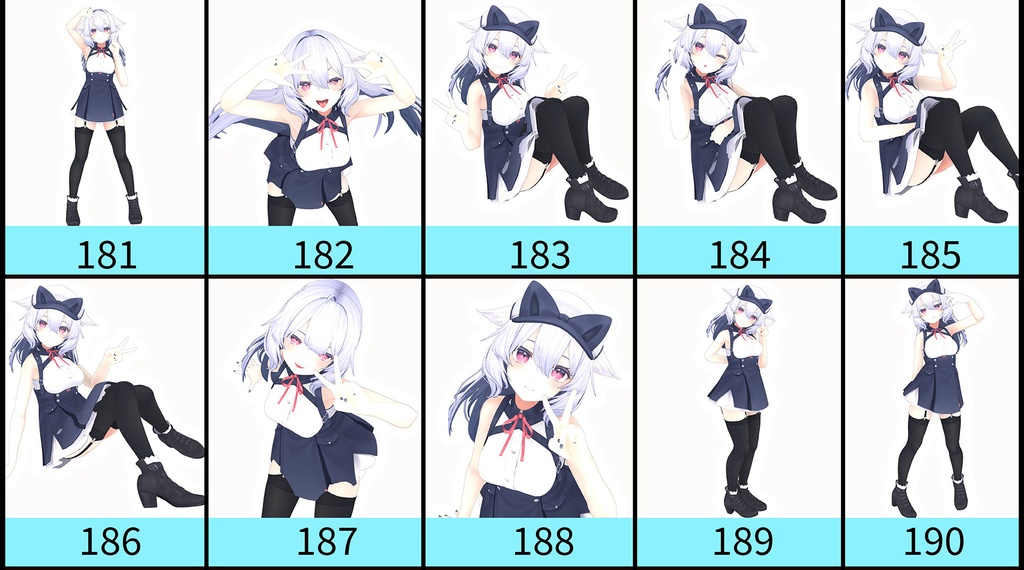 【VRC】ピースポーズ集【40個】