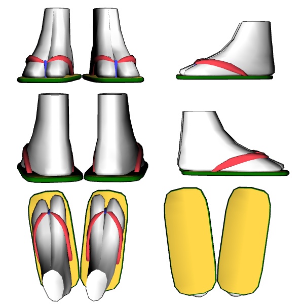 【クリスタ3D素材】作画補助用下駄・雪駄・草履