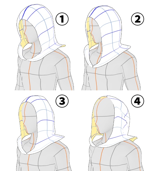 【クリスタ3D素材】ひらひらオシャレなアタリ布