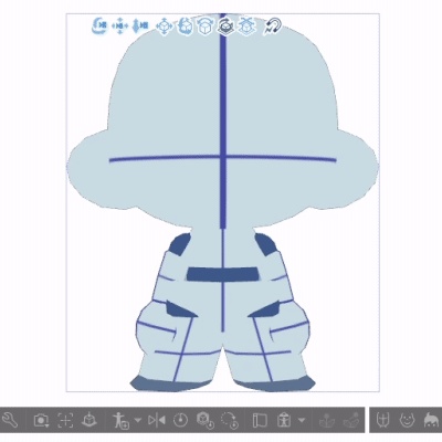 【クリスタ3D素材】ミニミニ2頭身ちゃん