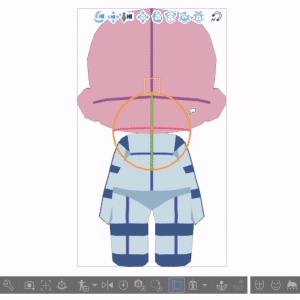 【クリスタ3D素材】ぽにぽに2頭身ちゃん