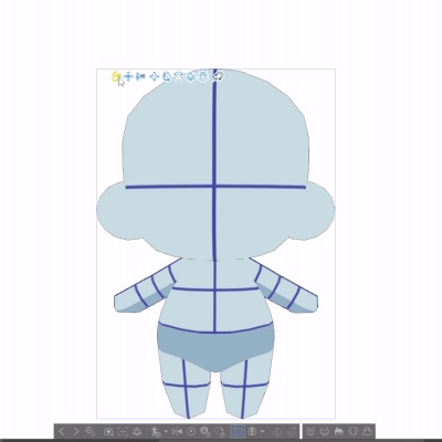 【クリスタ3D素材】短足ぬいぐるみ体3D