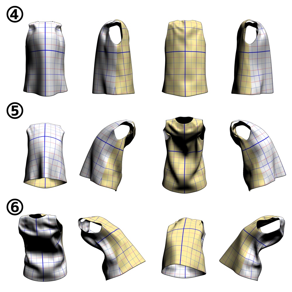 【クリスタ3D素材】ひらひらオシャレなアタリすそ