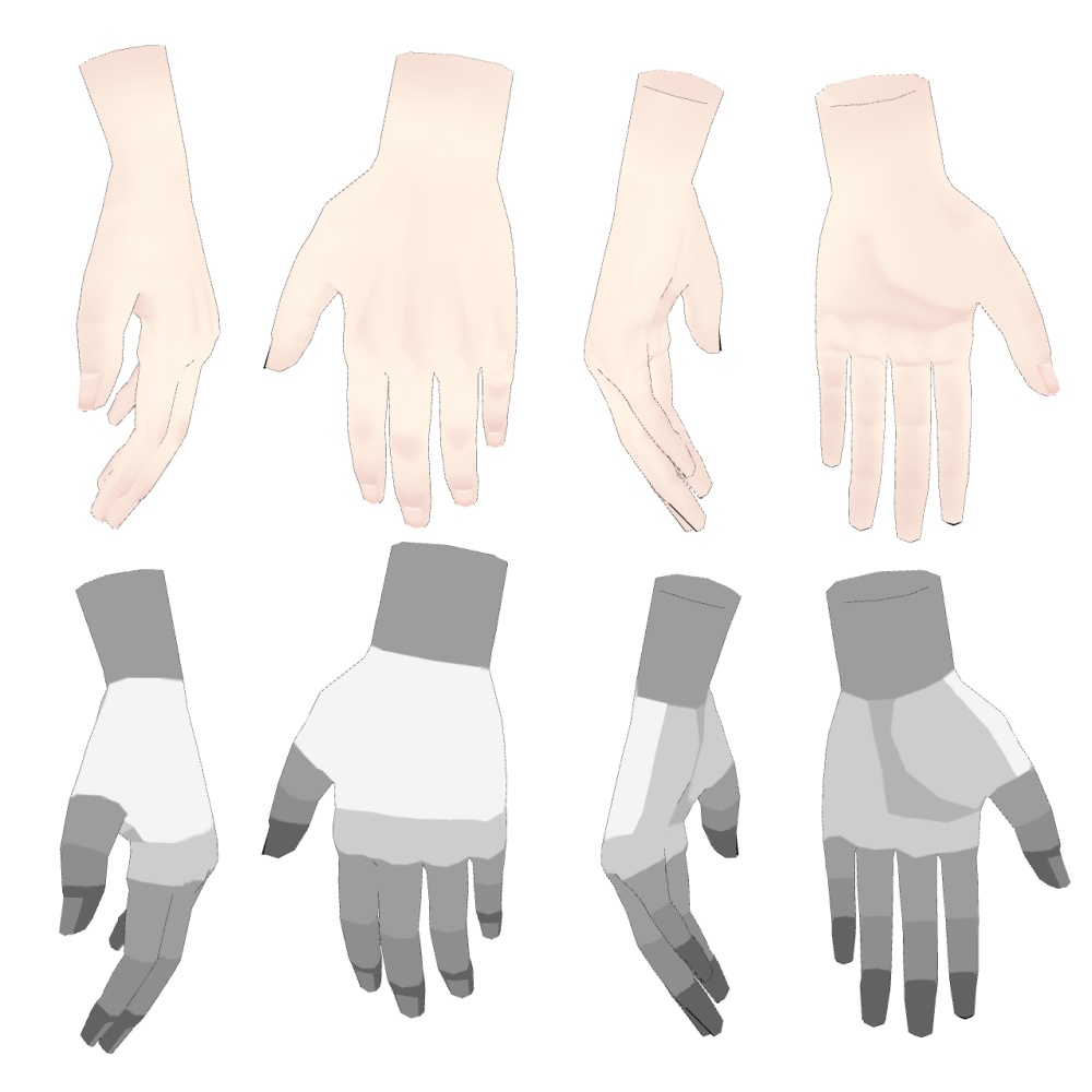 【クリスタ3D素材】ダイナミックハンド