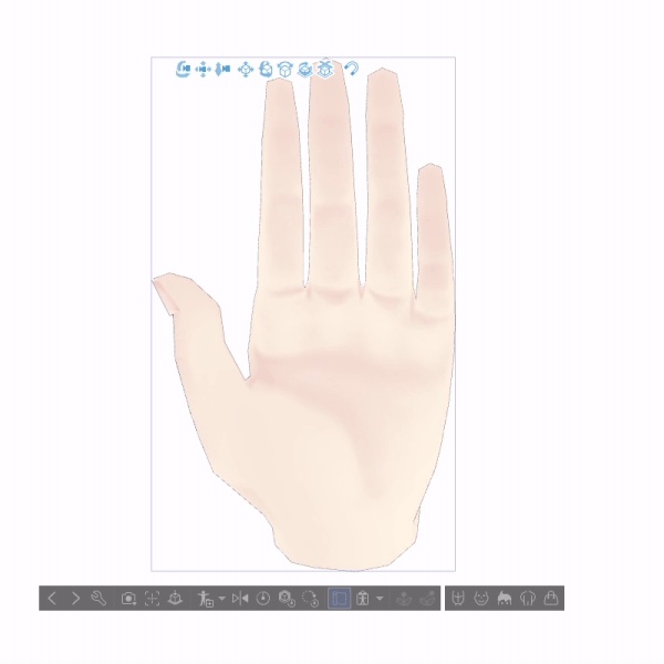 【クリスタ3D素材】ダイナミックハンド