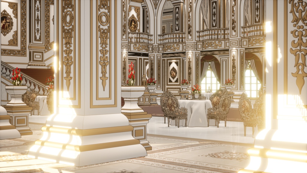 孔雀の邸宅宴会場