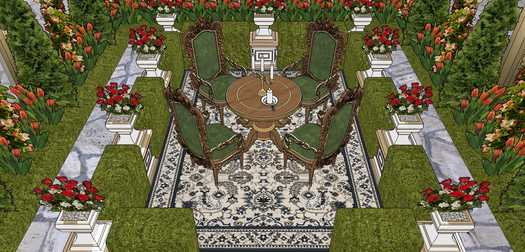 孔雀の邸宅ガラス温室庭園