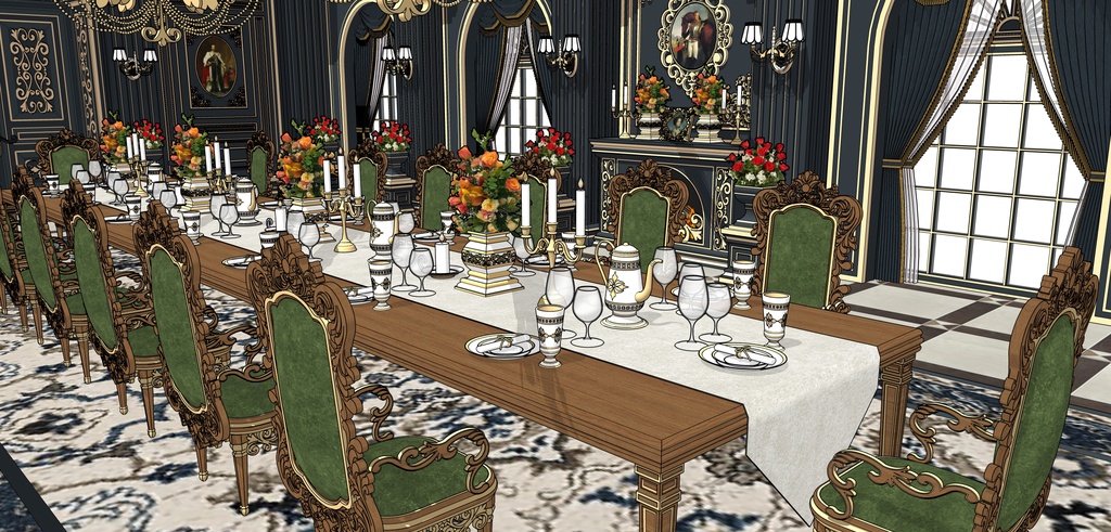 孔雀の邸宅レストラン