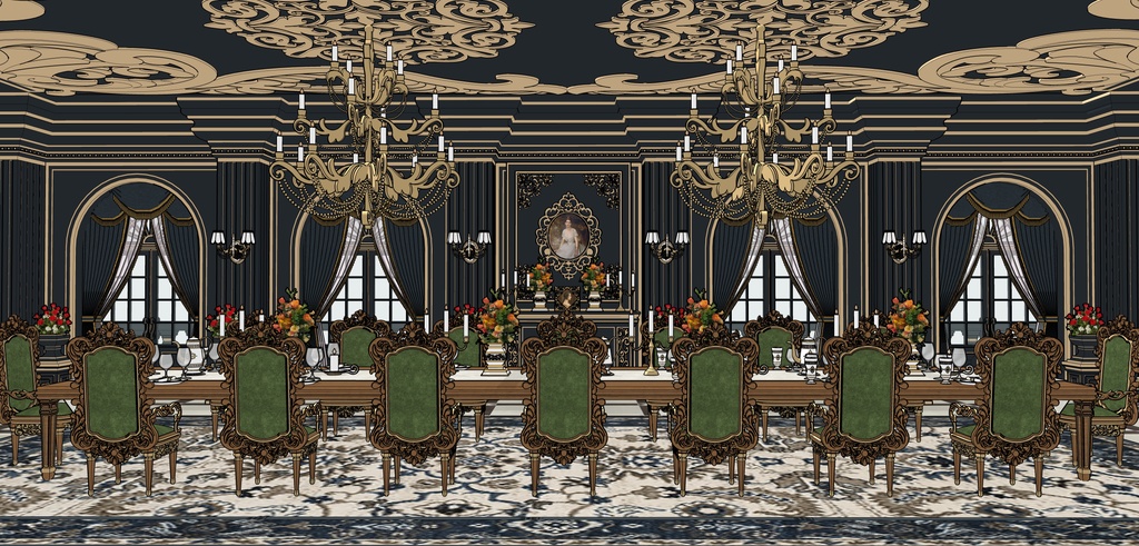 孔雀の邸宅レストラン