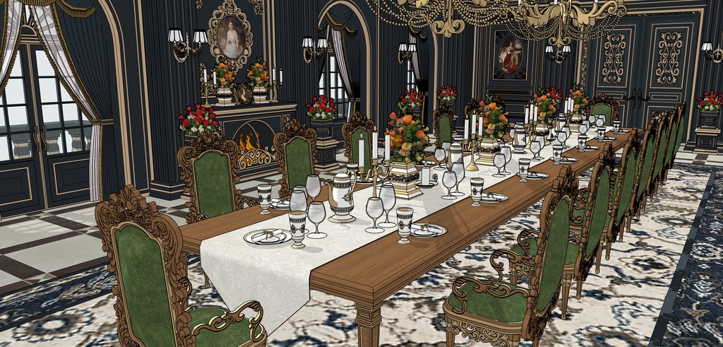 孔雀の邸宅レストラン