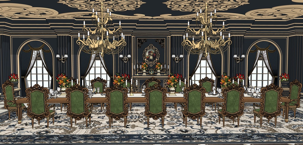 孔雀の邸宅レストラン