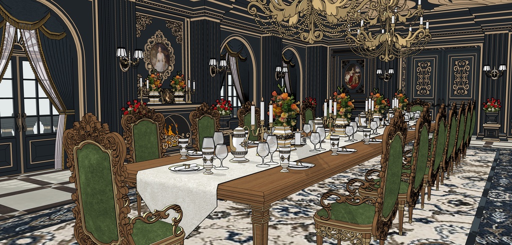 孔雀の邸宅レストラン