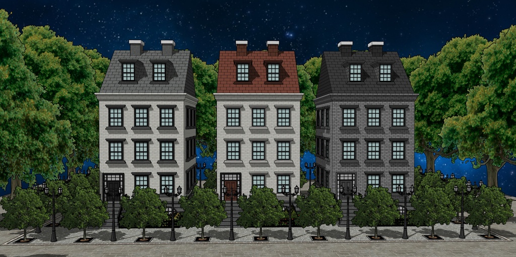 平民の家建物外観4種