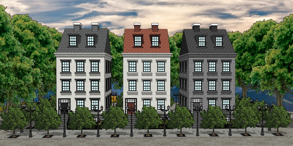 平民の家建物外観4種