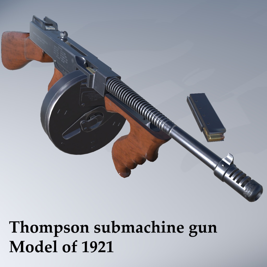 トンプソンM 1928 A 1 短機関銃 実銃 値下げ - ミリタリー
