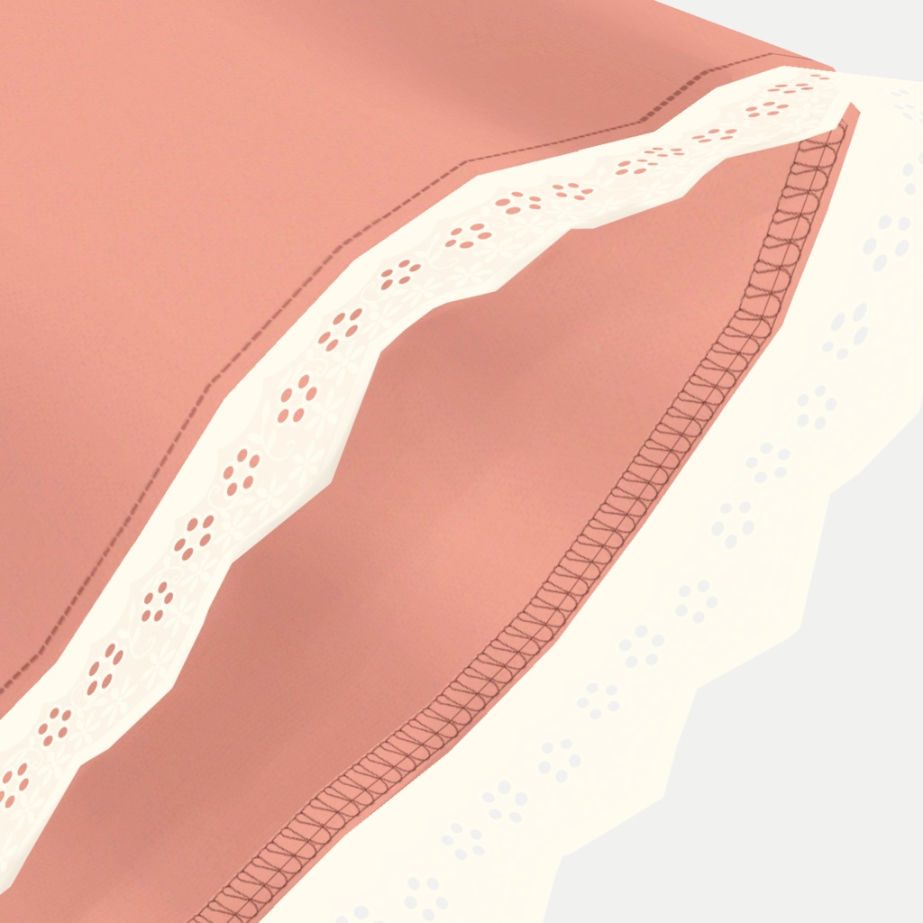 【無料・ラスクちゃん、ちとちゃん対応】長袖レース襟チュニック+フリルショートパンツ【子供服 女の子】