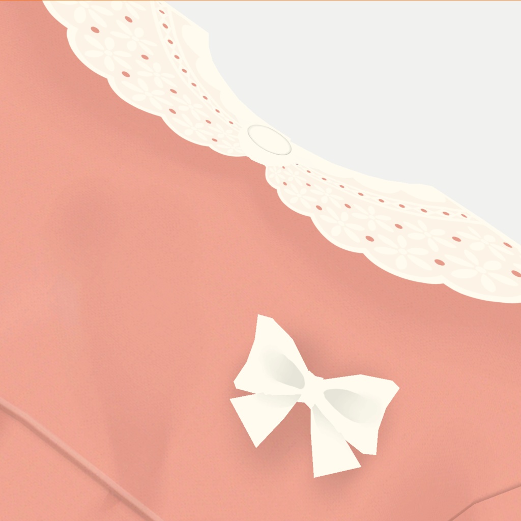 【無料・ラスクちゃん、ちとちゃん対応】長袖レース襟チュニック+フリルショートパンツ【子供服 女の子】