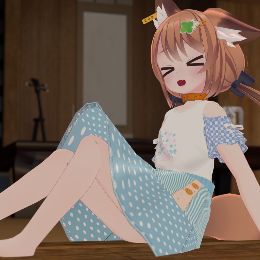 【無料・ラスクちゃん、ちとちゃん対応】オフショルダーカットソー+ティアードスカート【女の子 子供服】