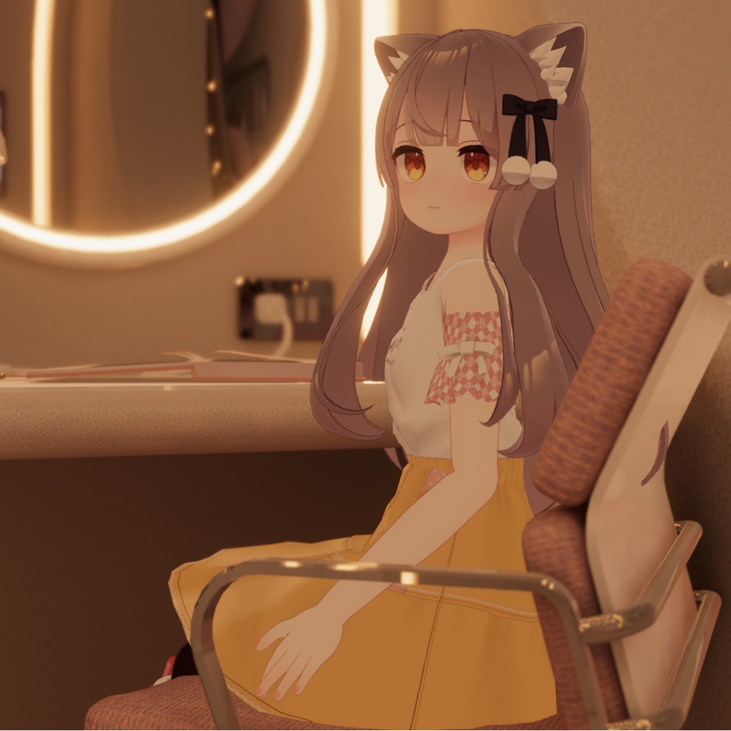 【無料・ラスクちゃん、ちとちゃん対応】オフショルダーカットソー+ティアードスカート【女の子 子供服】